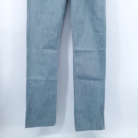 7 For All Mankind LEA Retro Western Boho The Straight Modern Light Med Wash  28 - Picture 4 of 12